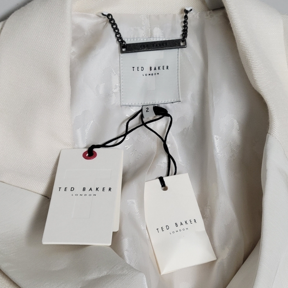 Ted Baker NWT Danai Relaxed Double Breasted Mixed Fabric Blazer. - Picture 6 of 16